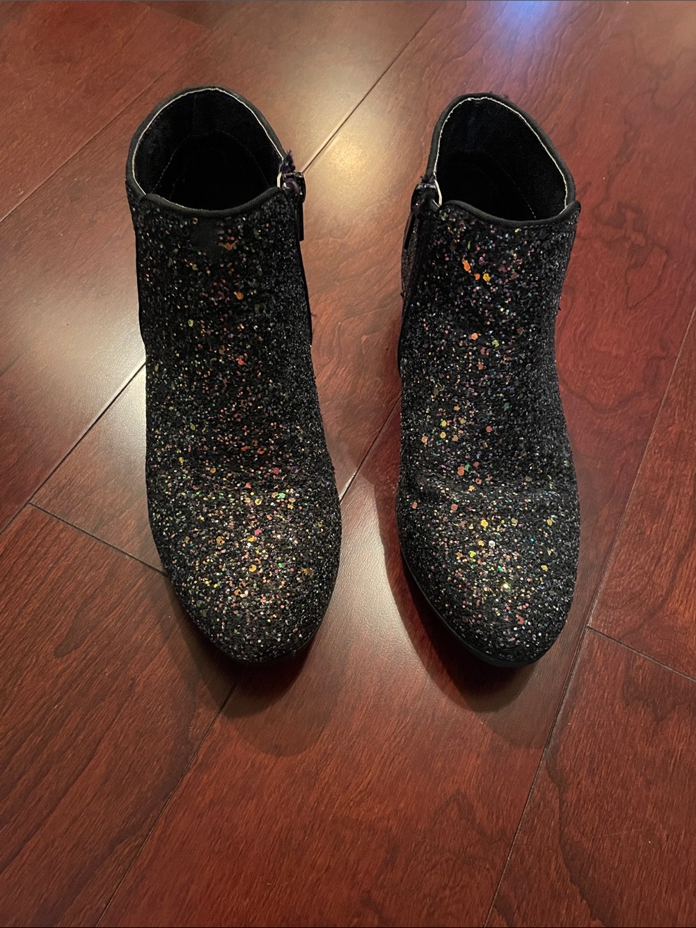 Sam Edelman sparkle booties, size 4 Youth/size 6.5 Women’s, great condition